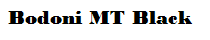 Bodoni MT Black